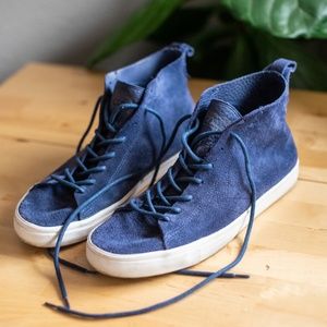 Converse Blue Leather Sneakers - Mens Size 11.5